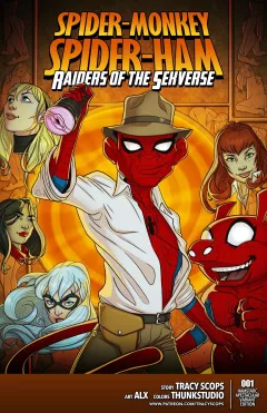 Raiders Of The Sexverse (Spider-Man) [Tracy Scops] rule 34 porn comic cover