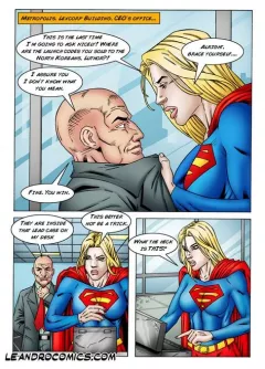 Supergirl vs. Lex Luthor: The Sexy Interrogation Session! (Supergirl) [Leandro Comics] rule 34 porn comic cover