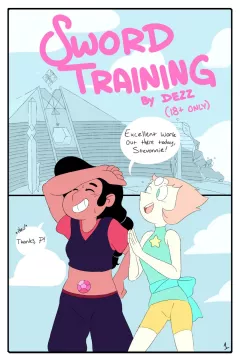 Sword Training (Steven Universe) [Dezz] rule 34 porn comic cover