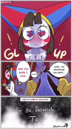 The Welcome Gift (The Amazing Digital Circus) [MayCandy] rule 34 porn comic cover