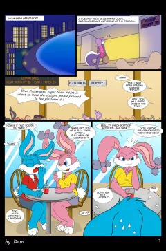Toons On A Train (Tiny Toon Adventures) [Dam] rule 34 porn comic cover