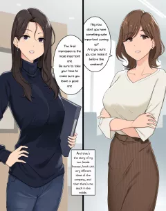 Two female bosses blame from both sides [Wakamatsu] rule 34 porn comic cover