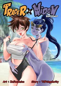 ZafieComics TxW (Overwatch) [TSFSingularity] rule 34 porn comic cover