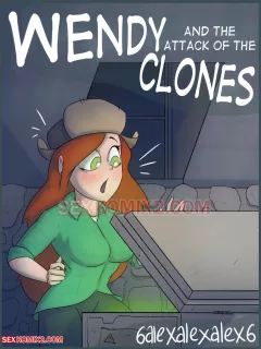 Wendy and the Attack of the Clones (Gravity Falls) rule 34 porn comic cover