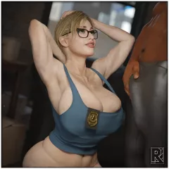 Officer Val – Creamy Promotion (Resident Evil) [Rro.lled] rule 34 porn comic cover