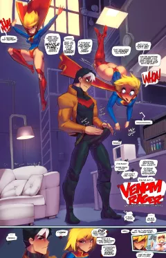 Red Hood x Supergirl - Venom Rager (Fred Perry) [Justice League] rule 34 porn comic cover