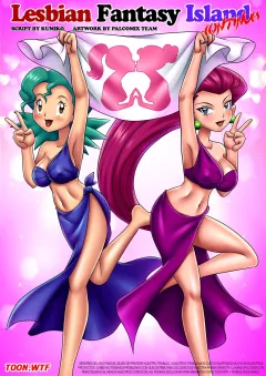 Lesbian Fantasy Island (Digimon , Pokemon) [Palcomix] rule 34 porn comic cover