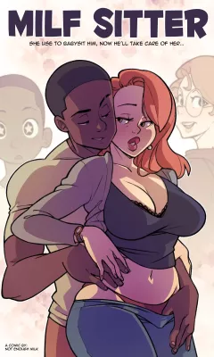 MILF Sitter [NotEnoughMilk] rule 34 porn comic cover