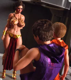 A MILF Princess (Star Wars) [URQqURQq] rule 34 porn comic cover