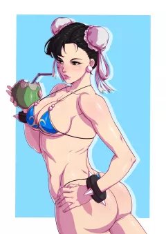 Swap by the Beach ⛱ (Street Fighter) [TSFSingularity , Potemkin] rule 34 porn comic cover