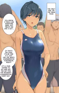 The Only Girl on the Swim Team rule 34 porn comic cover