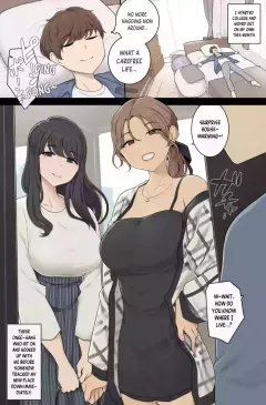 Tall, Busty Onee-sans Turn My New Place into Their Sex Room (Wakamatsu) rule 34 porn comic cover