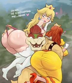 Peach Daisy Comic (Super Mario Bros) [Arachnart] rule 34 porn comic cover