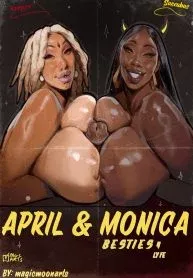 April &amp; Monica: Besties 4 Lyfe [MagicMoons Arts] rule 34 porn comic cover