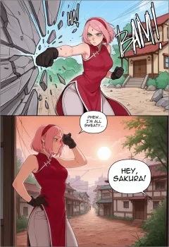 Sakura Haruno x Ino Yamanaka (Parody :Naruto Shippuden) comic porn rule 34 porn comic cover