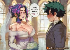 Two Brides, One Hero comic porn rule 34 porn comic cover