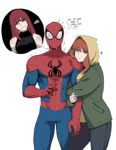 Spidey in Trouble rule 34 porn comic cover