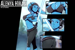 Alenya Hirani - Twi'lek Padawan Star Wars rule 34 porn comic cover
