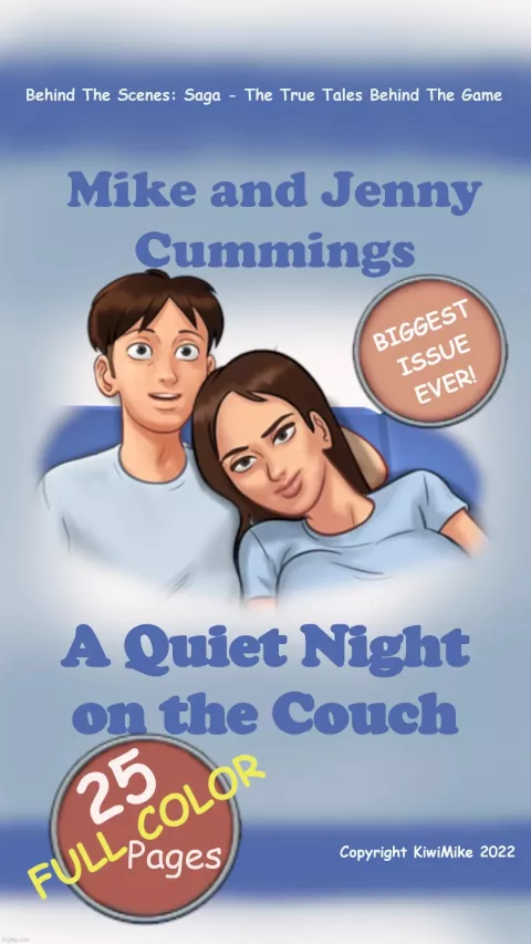 A Quiet Night on the Couch (Summertime Saga) rule 34 porn comic cover