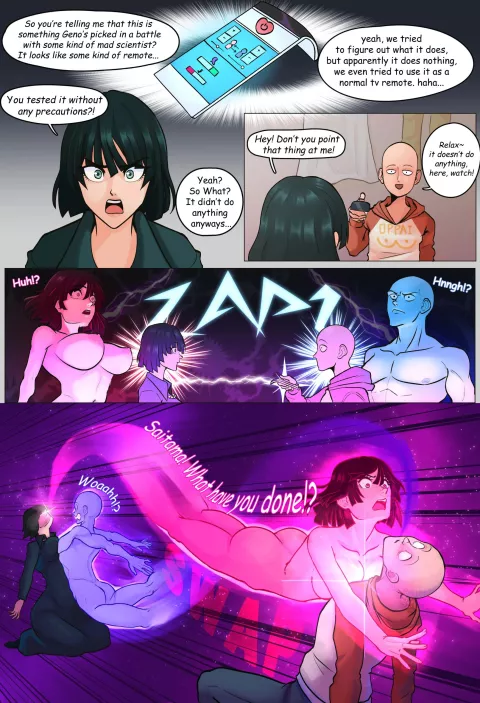 Fubuki &amp; Saitama Bodyswapped! (One Punch Man) [Fauzy, TSFSingularity] rule 34 porn comic cover
