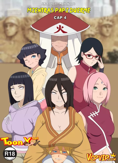 While Daddy Sleeps (Boruto) [Hades483 , Mbhen114] rule 34 porn comic cover
