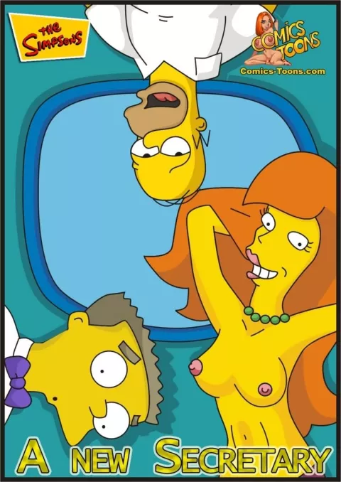 A New Secretary (The Simpsons) [Comics-Toons] rule 34 porn comic cover