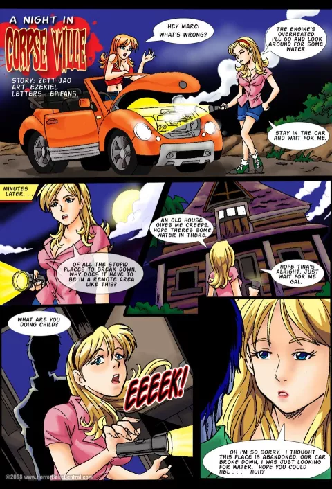 A Night In Corpse Ville [HorrorBabeCentral] rule 34 porn comic cover