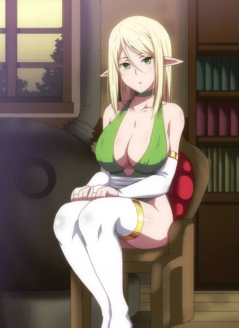 A case where I was summoned to a different world by a busty beauty elf and I got a cheat ability with enhanced magic and traveled while making children with her [Hara] rule 34 porn comic cover