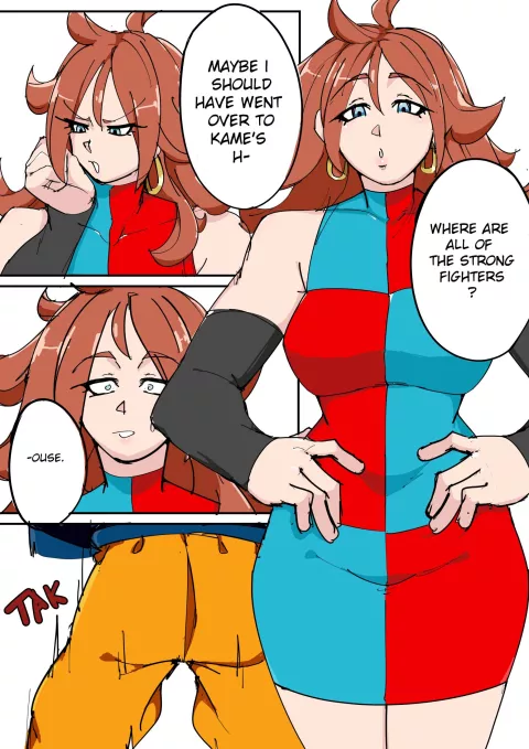 Android 21 gets her body stolen (Dragon Ball Z) [TSFSingularity] rule 34 porn comic cover
