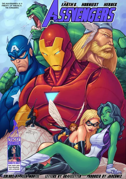 Assvengers (The Avengers) [JKRComix] rule 34 porn comic cover
