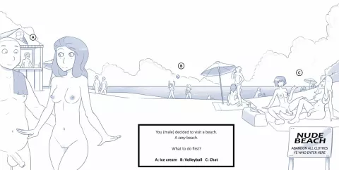 Beach CYOA [Nobody In Particular] rule 34 porn comic cover