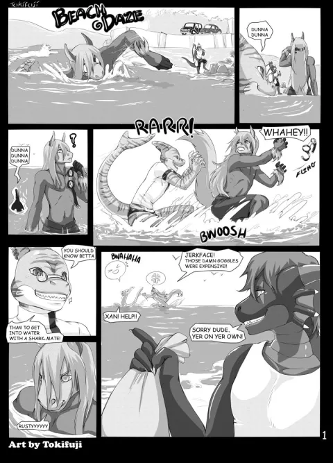 Beach Daze [Tokifuji] rule 34 porn comic cover