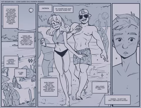 Beach Relief [NotEnoughMilk] rule 34 porn comic cover