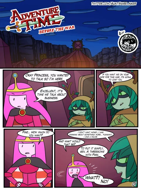 Before the War (Adventure Time) [Inker Comics] rule 34 porn comic cover