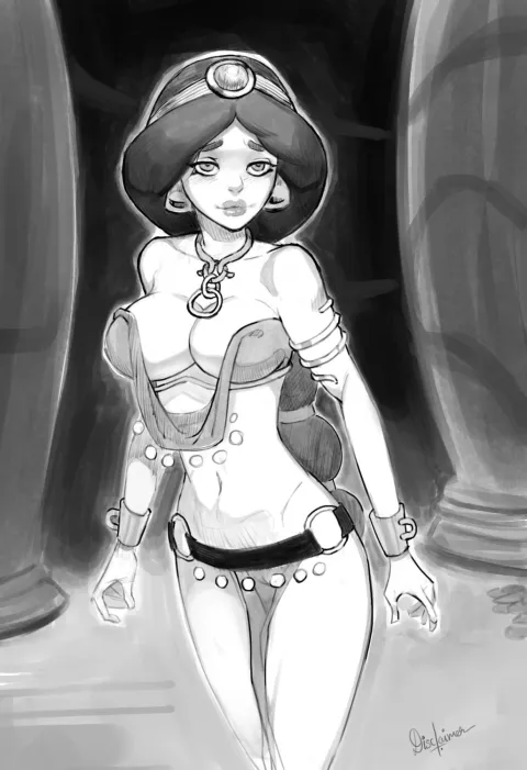 Bimbo Jasmine (Aladdin) [Disclaimer] rule 34 porn comic cover