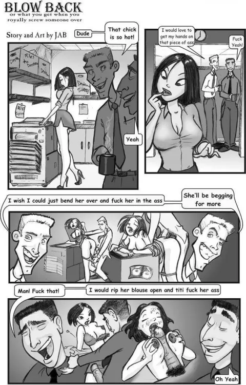 Blow Back [JABComix] rule 34 porn comic cover