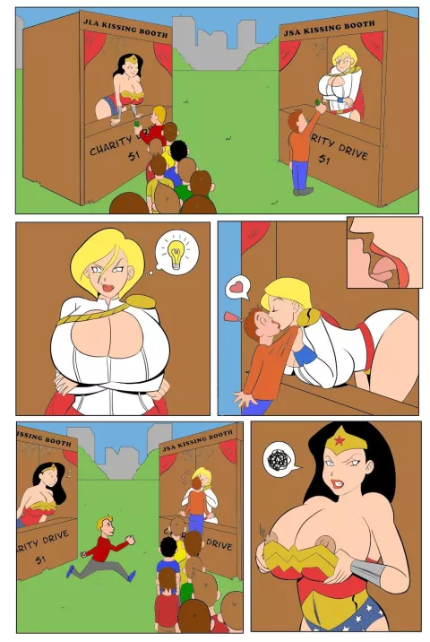 Booth Rivals (Justice League) [Glassfish] rule 34 porn comic cover