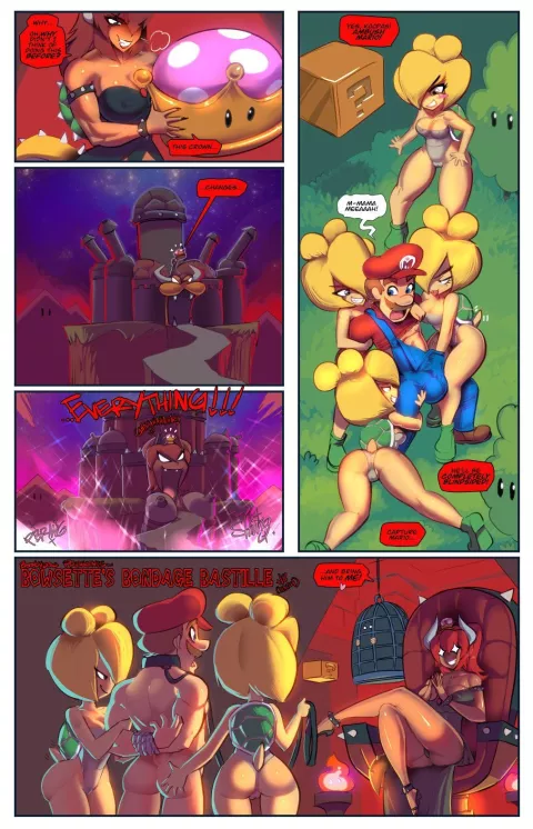 Bowsette’s Bondage Bastille (Mario Series) [Fred Perry] rule 34 porn comic cover