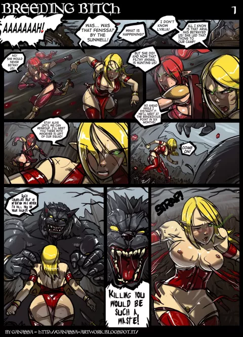 Breeding Bitch (World of Warcraft) [Ganassa] rule 34 porn comic cover