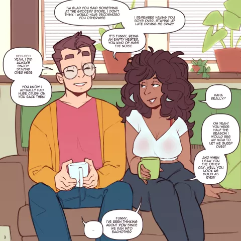 Catching Up [NotEnoughMilk] rule 34 porn comic cover