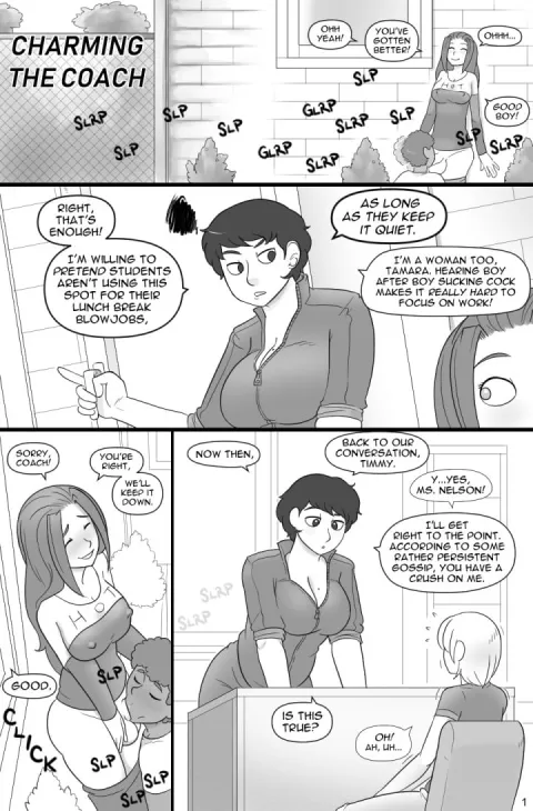 Charming the Coach [Nobody in Particular] rule 34 porn comic cover