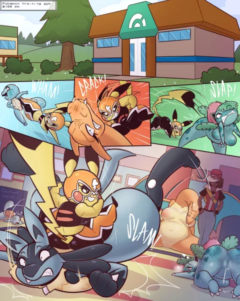 Chica’s Typical Training Day (Pokemon) [Cobatsart] rule 34 porn comic cover