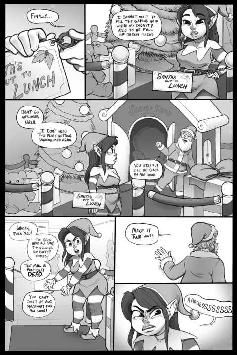 Christmas Elf [Ovens] rule 34 porn comic cover