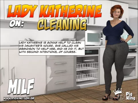 Cleaning – Katherine [PigKing] rule 34 porn comic cover