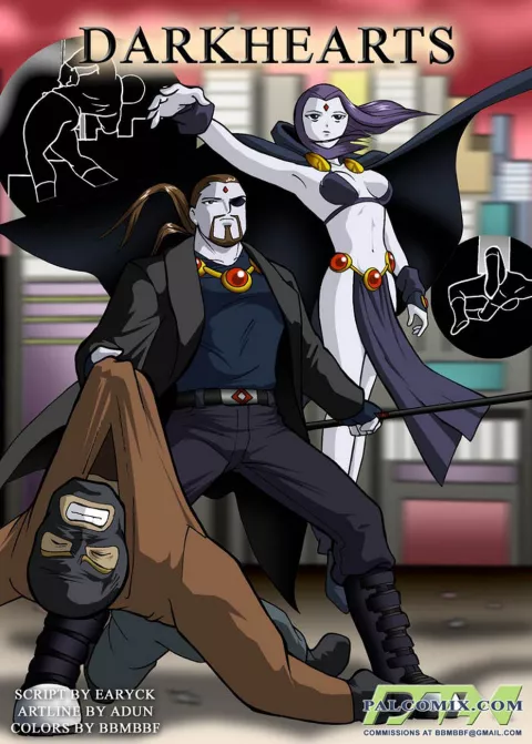 Dark Hearts (Teen Titans) [Palcomix] rule 34 porn comic cover