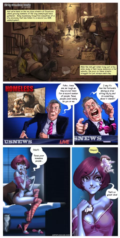 Dirty Homeless Needs [PooNnet] rule 34 porn comic cover