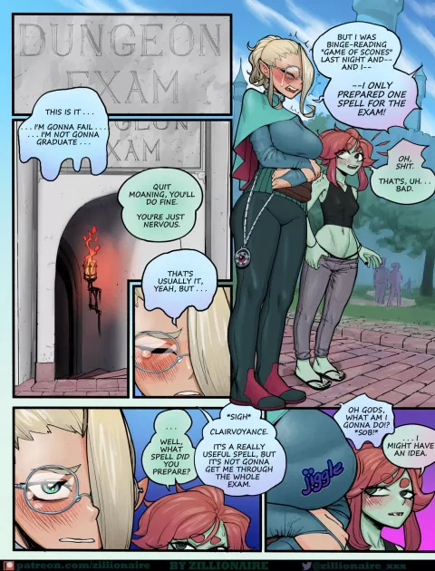 Dungeon Exam [Zillionaire] rule 34 porn comic cover