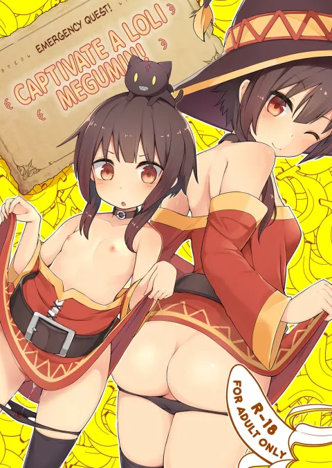 Emergency Quest! – Captivate a Loli Megumin! (Kono Subarashii Sekai ni Shukufuku wo!) [Jovejun.] rule 34 porn comic cover