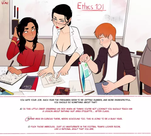 Ethics 101 – CYOA [InCase] rule 34 porn comic cover
