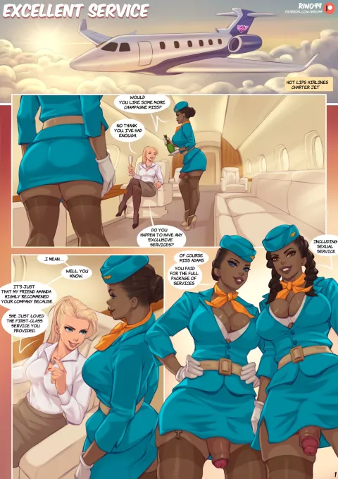 Excellent Service [Rino99] rule 34 porn comic cover